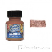 Краска для ткани акрил металлик ACRILEX 37мл 04340.0531 нежный шоколад